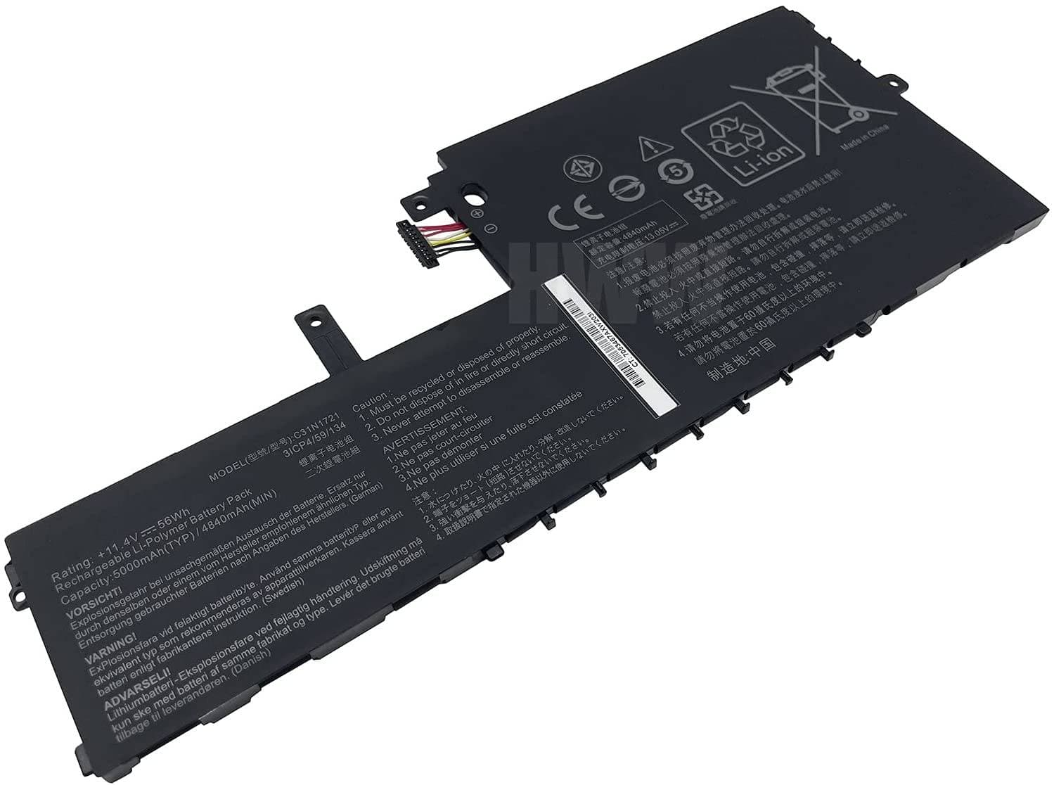 Batería para laptop ASUS-Modelo C31N1721 — imagen 1