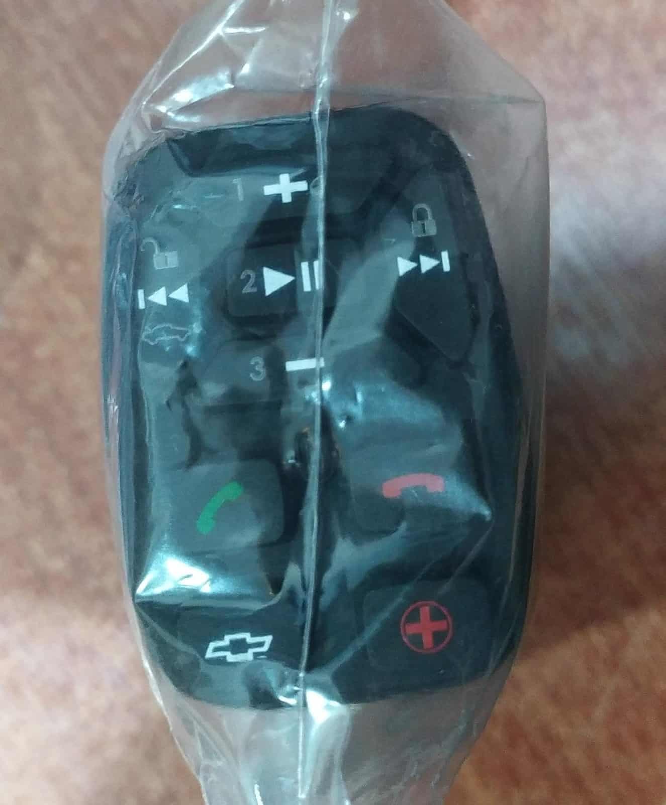 Botonera de Goma ChevyStar 9 botones – Repuesto nuevo para alarma multimedia Chevrolet — imagen 1