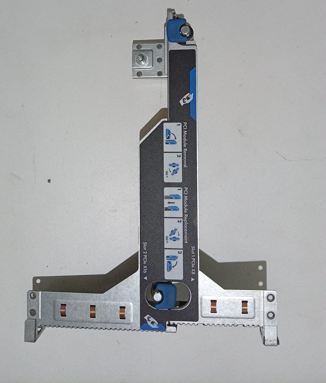 Bracket / Riser PCIe HP 671352-001 DL360p Gen8 x16 + x8 seminuevo — imagen 1