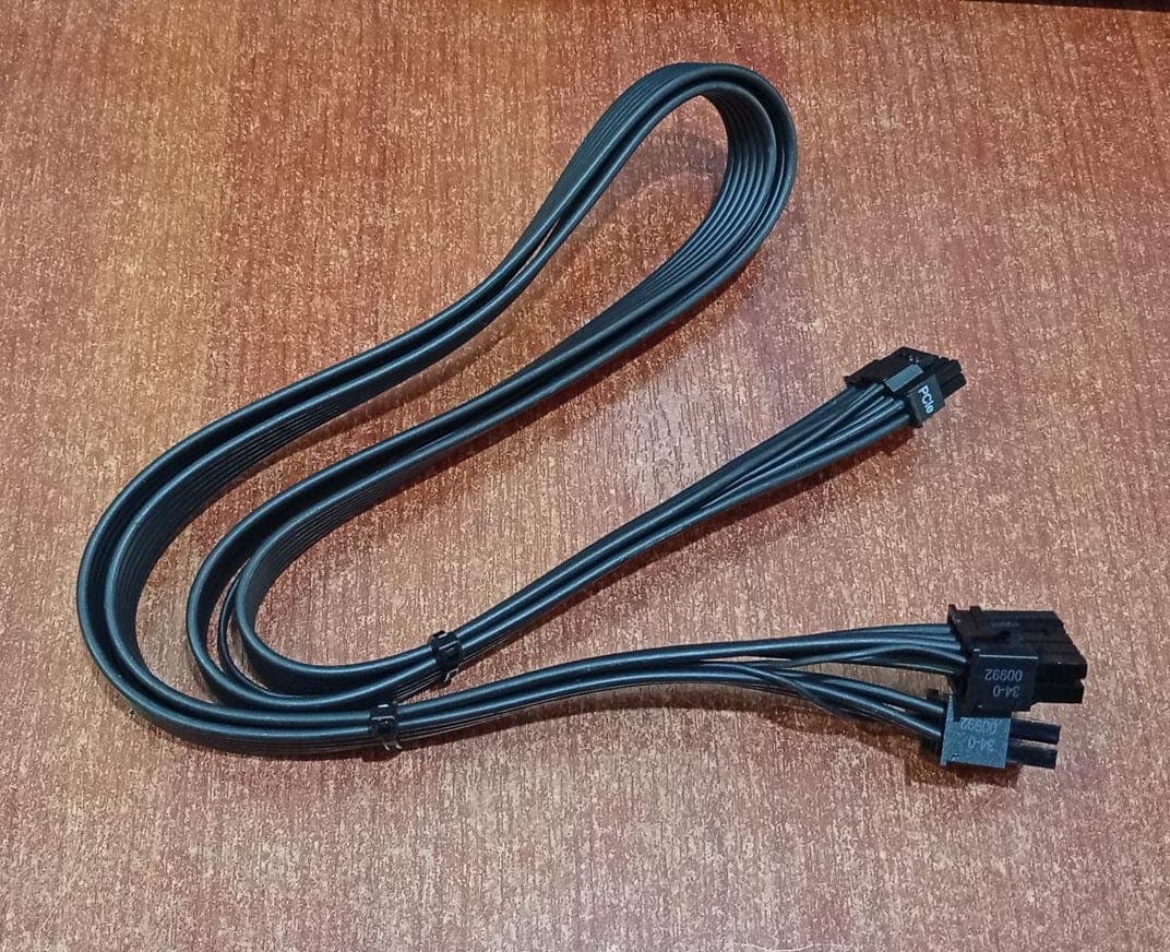 Cable adaptador alimentación GPU 12‑pin → 2×8‑pin PCIe – Compatible con fuentes PSU PCs — imagen 1