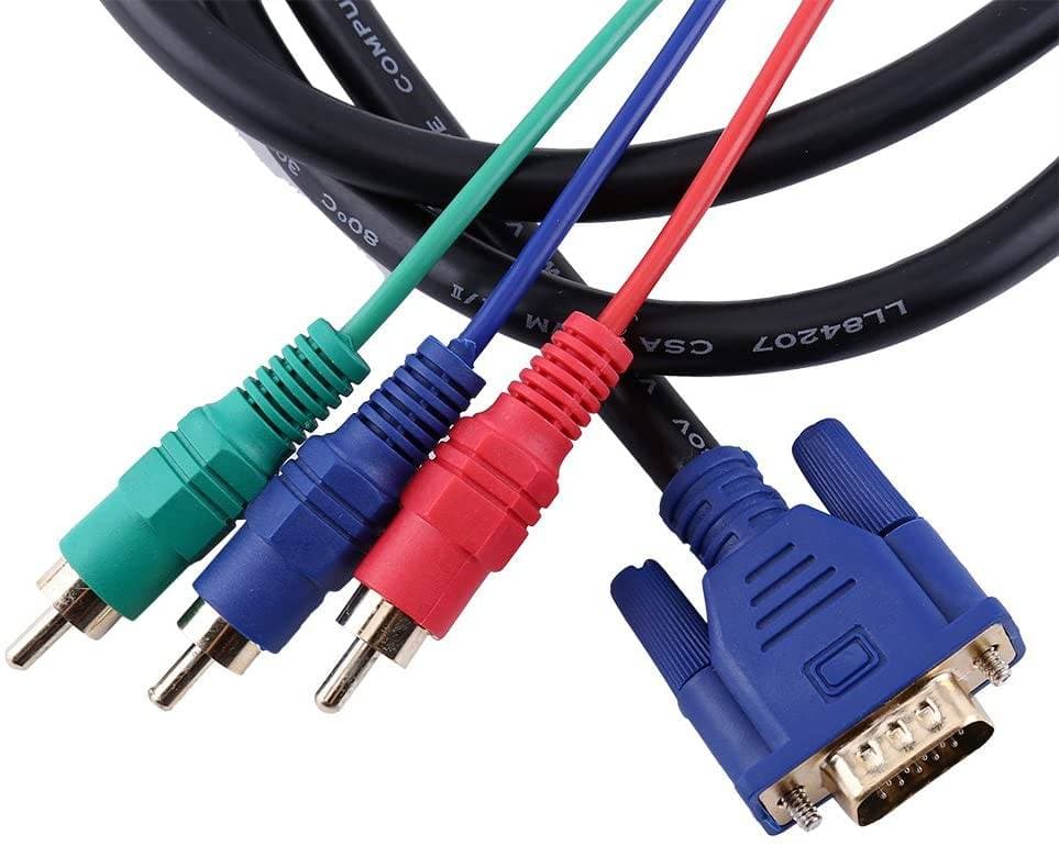 CABLE ADAPTADOR VGA A 3 RCA S-VIDEO AV — imagen 6