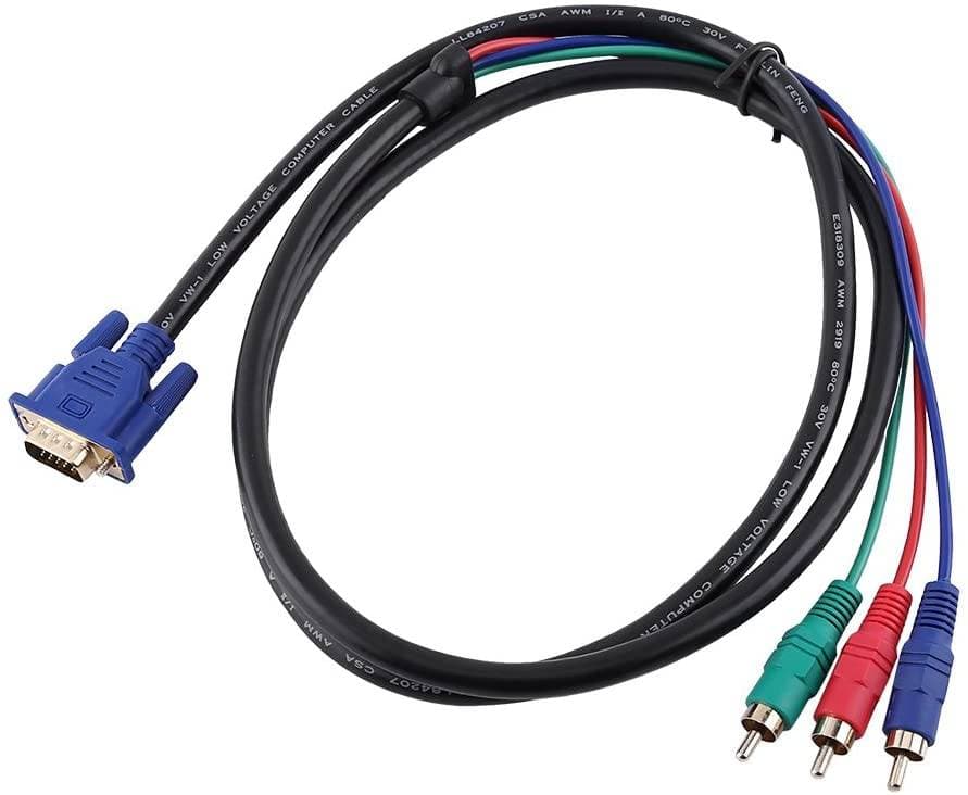 CABLE ADAPTADOR VGA A 3 RCA S-VIDEO AV — imagen 5