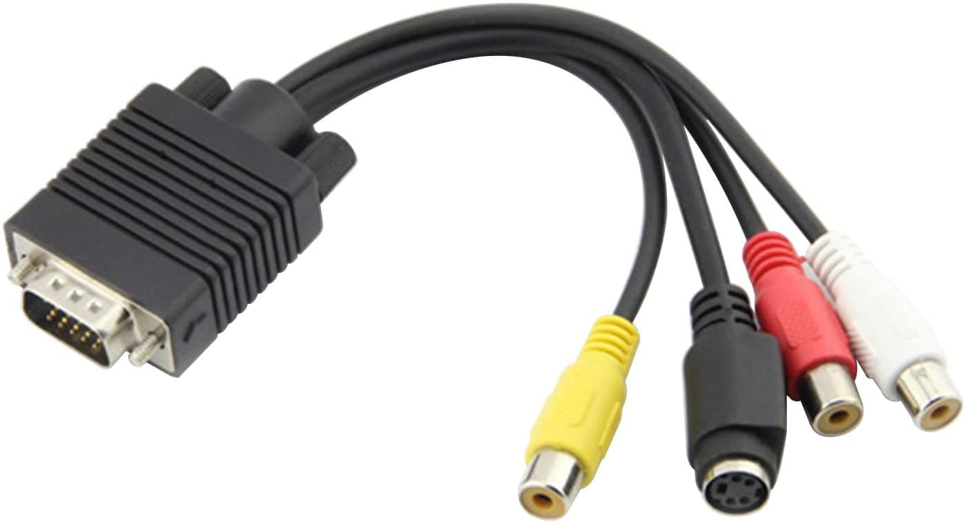 Cable Adaptador VGA a RCA S-video 4 Pines — imagen 2