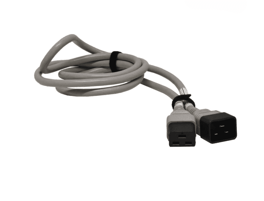 Cable de alimentación | SU01001-13002 | 242867-005 | para servidor HP 4FT PDU 1,2 m C19/C20 | Enchufe macho y hembra cuadrados de 3x2,00 mm² 14AWG 16A IEC320 C19 A C20 — imagen 2