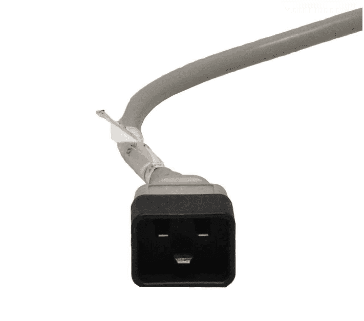 Cable de alimentación | SU01001-13002 | 242867-005 | para servidor HP 4FT PDU 1,2 m C19/C20 | Enchufe macho y hembra cuadrados de 3x2,00 mm² 14AWG 16A IEC320 C19 A C20 — imagen 3
