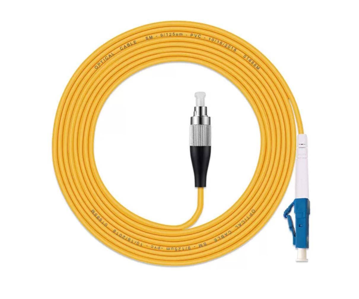 CABLE DE FIBRA ÓPTICA PATCH CORD DUPLEX SM FC/UPC–SC/UPC 10MT — imagen 1