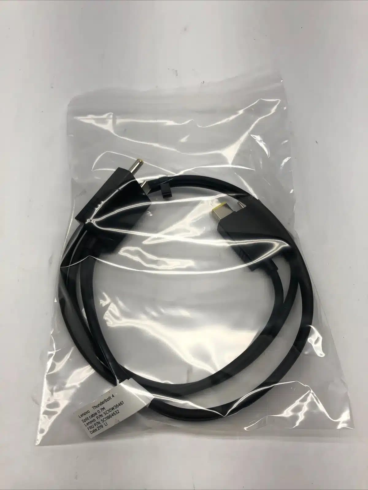 Cable Lenovo SC10W36461 Thinkpad Thunderbolt 4 Workstation Dock Split Cable / VGC — imagen 2