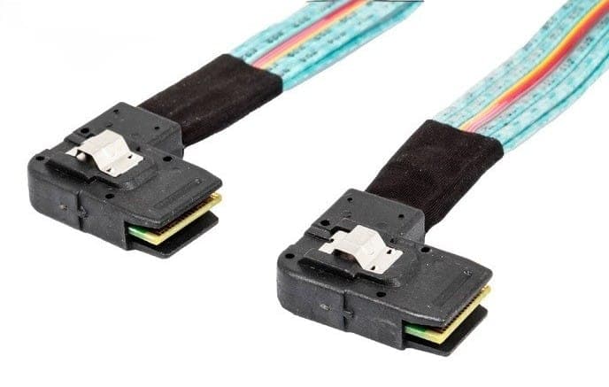 Cable Mini‑SAS HP 667875‑001 / 6017B0310903 – HP ProLiant DL360p Gen8 – 64 cm SFF‑8087 Angular — imagen 2