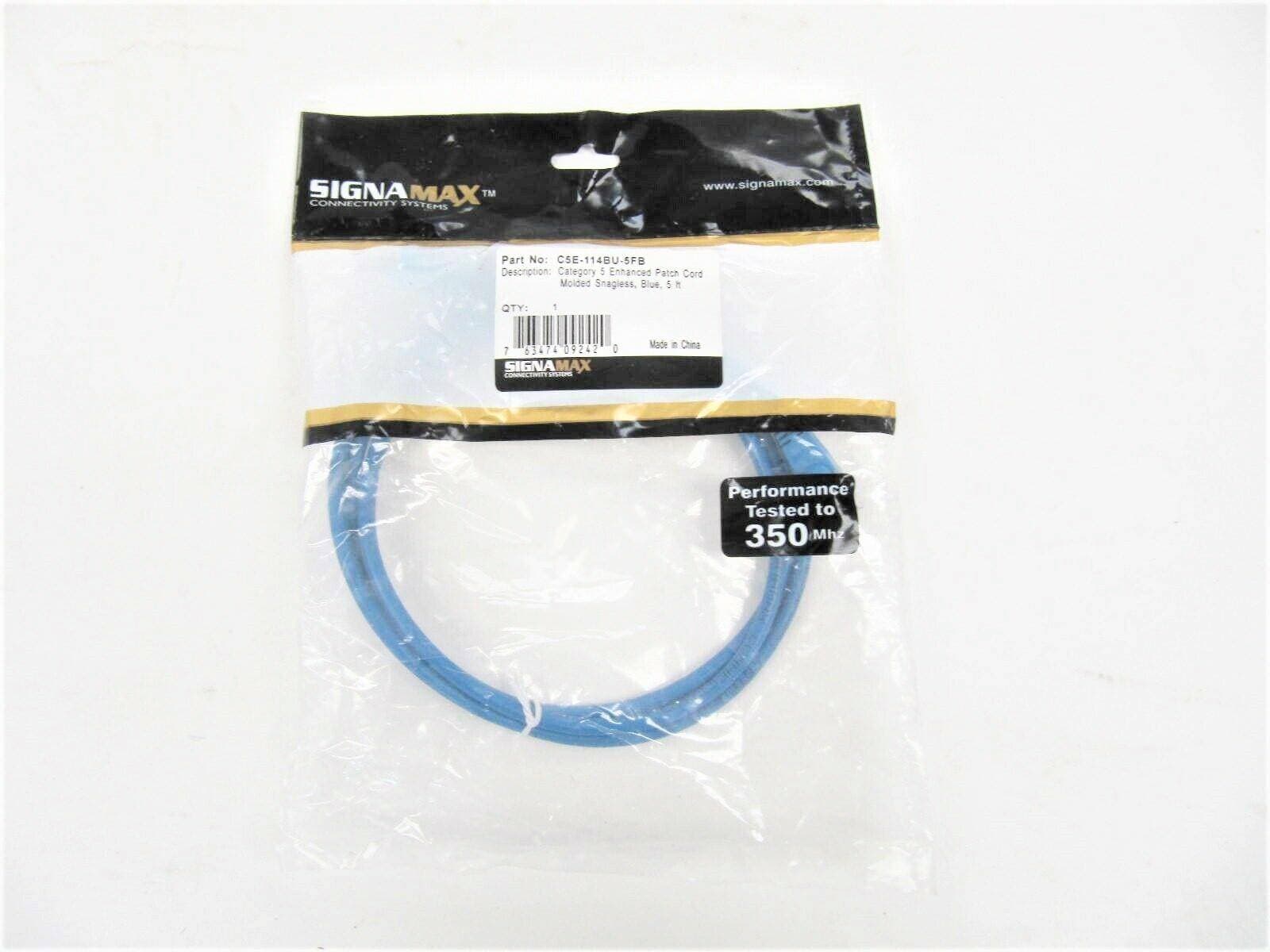 Cable Patch Cord Signamax C5E-114BU-3FB 3ft — imagen 2