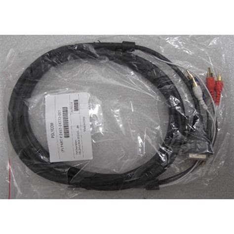 Cable Polycom 2457‑24772‑001 de 3 m – DVI + 2 RCA a 5 RCA – Compatible con HDX7000/8000 — imagen 2