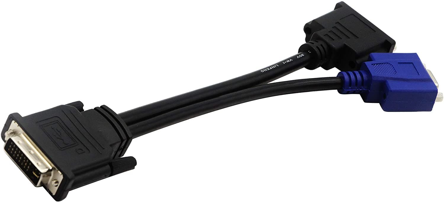 CABLE SPLITTER ADAPTADOR DVI-I A DVI-D Y VGA — imagen 3