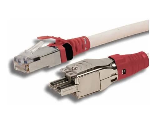 Cable TERA T4A‑S02M‑B01L CAT6A 2m S/FTP Negro, Bota Negra – Patch cord T4A S02M B01L — imagen 1