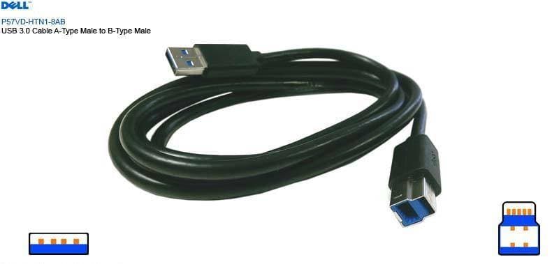 Cable USB 3.0 A macho a macho B — imagen 2