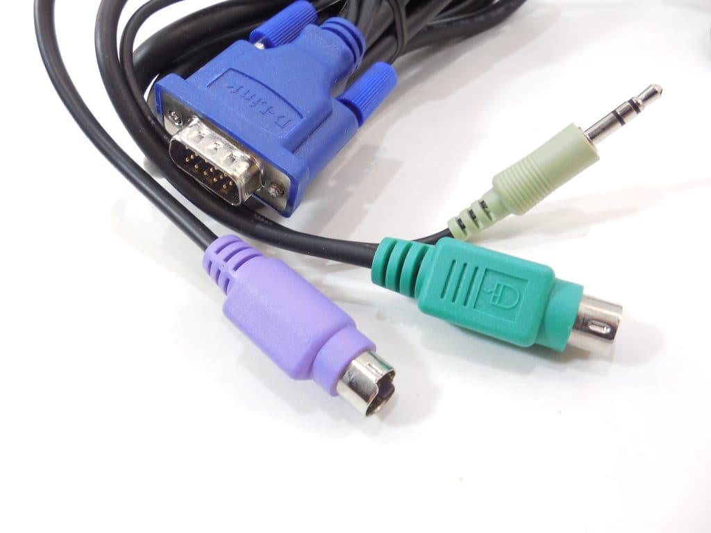 Cable VU para conmutador KVM D-LINK KVM-121, HDDB a VGA + 2 x PS/2 + audio — imagen 3