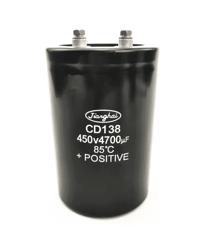 Capacitor / Condensador | JIANGAI | CD138 | 450V 4700uF | 85°C | +POSITIVE — imagen 3