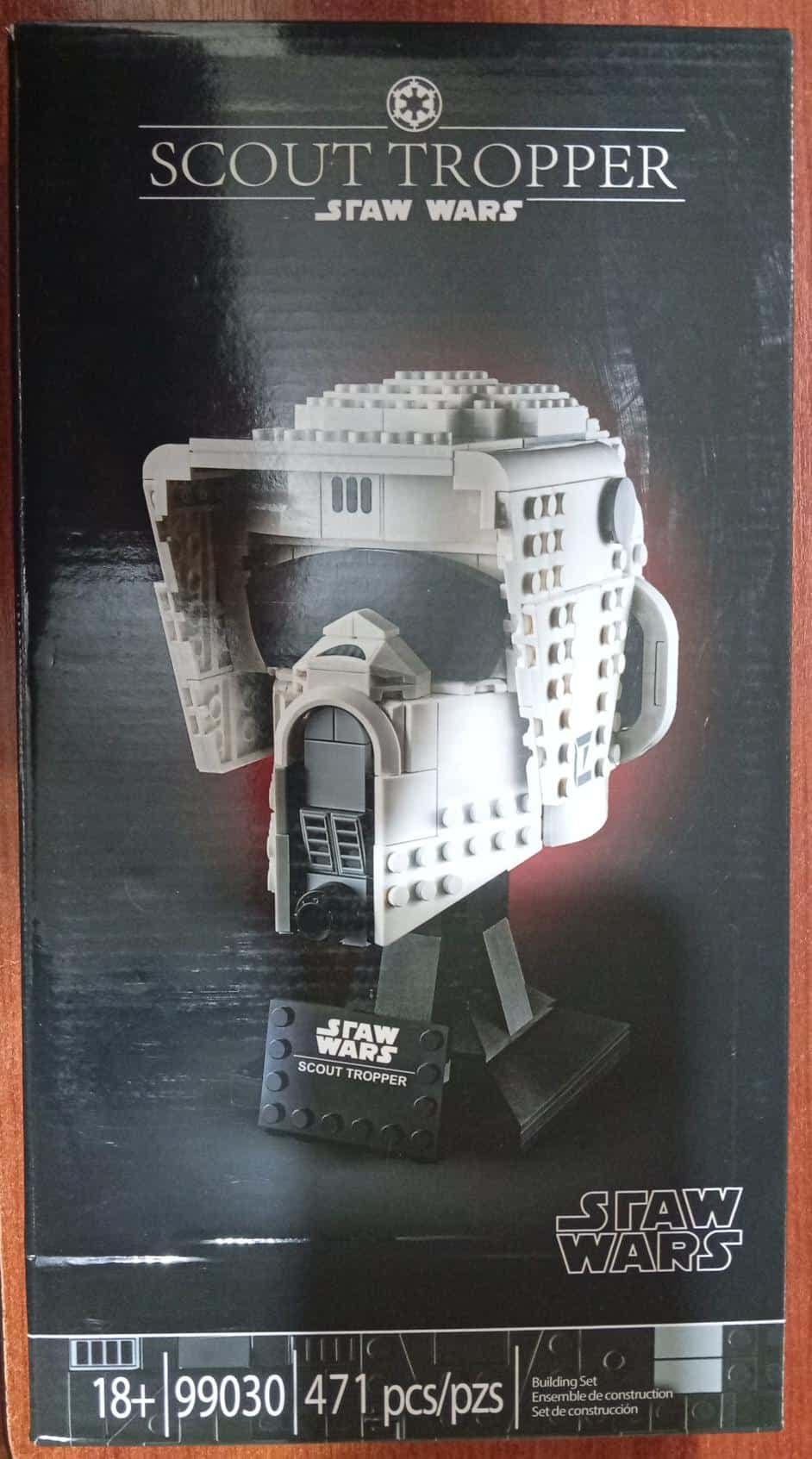 Casco Scout Trooper Star Wars armable tipo Lego 471 Piezas 18cm (Modelo: 99030) — imagen 2
