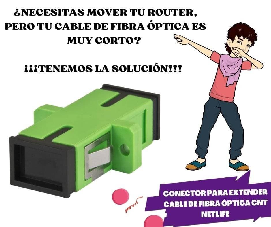 CONECTOR PARA EXTENSIÓN CABLE FIBRA ÓPTICA — imagen 1