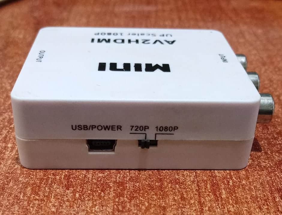 Conversor AV a HDMI Mini AV2HDMI 1080p (Entrada RCA‑AV → Salida HDMI) – usado — imagen 4