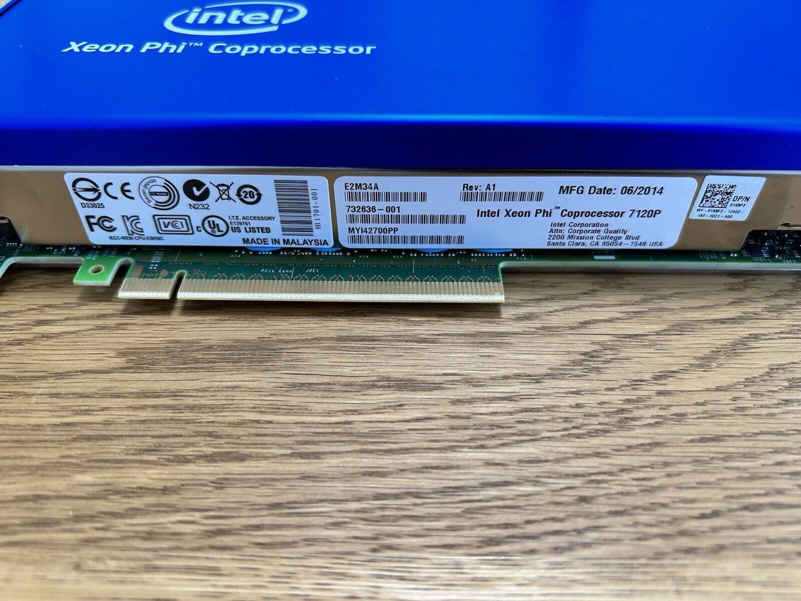 Coprocesador Intel® Xeon Phi™ 7120P (16 GB - 1.238 GHz - 61 núcleos) | SIN CAJA | SEMINUEVO — imagen 5