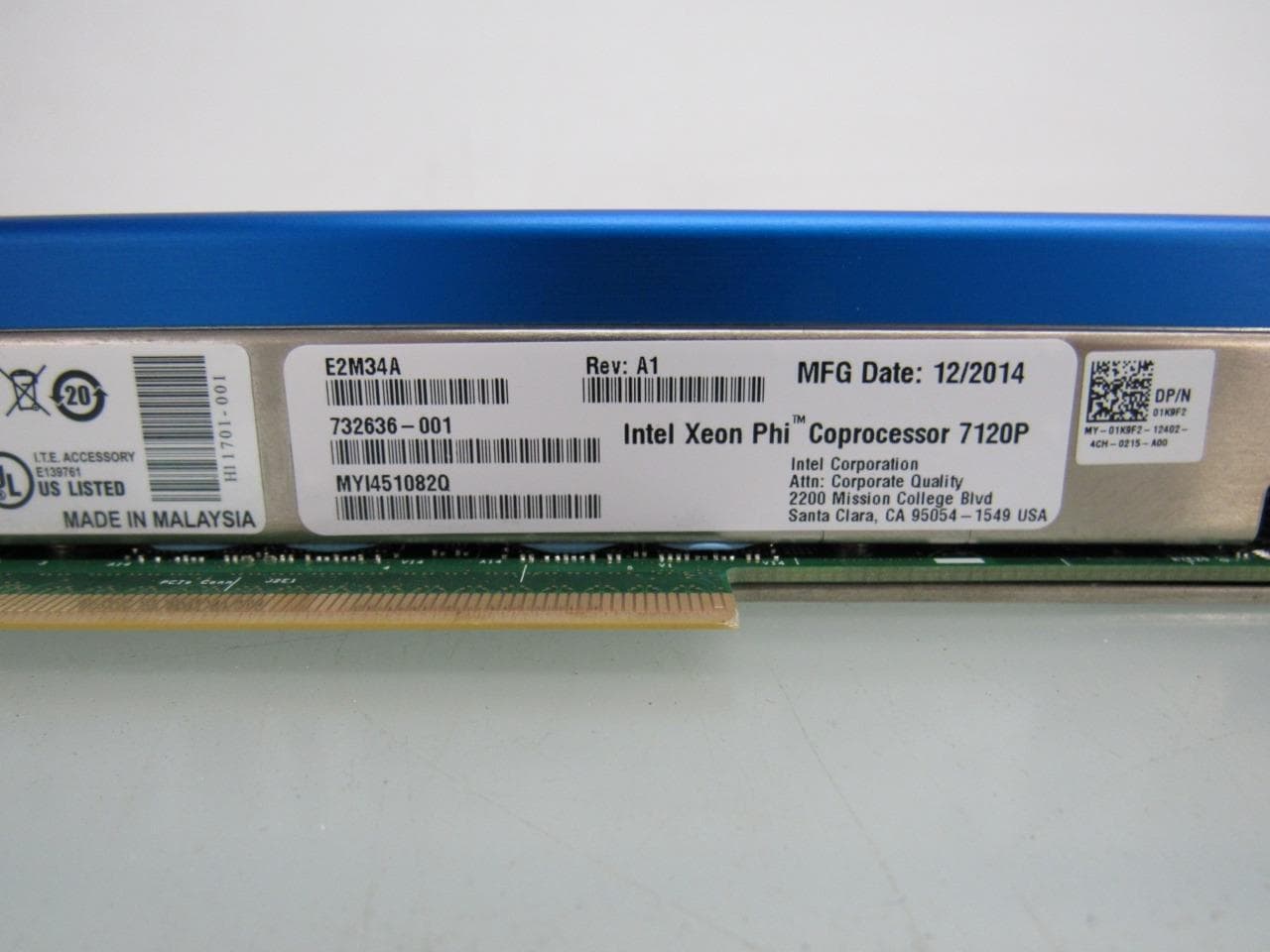 Coprocesador Intel® Xeon Phi™ 7120P (16 GB - 1.238 GHz - 61 núcleos) | SIN CAJA | SEMINUEVO — imagen 2
