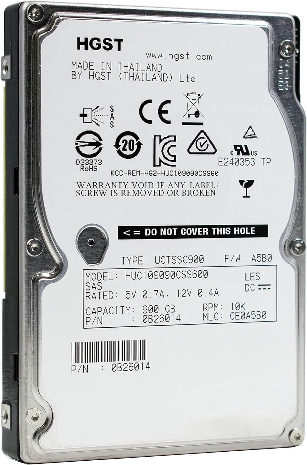 Disco duro HGST Ultrastar c10 K900 HUC109090CSS600 900 GB disco duro interno 2.5" – SAS — imagen 2