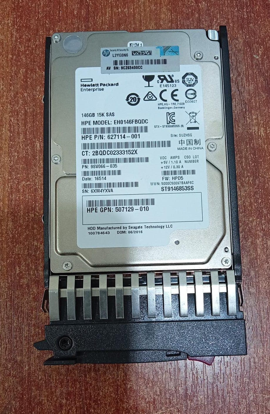 Disco duro HP EH0146FBQDC 146GB 15K RPM SAS 2.5″ – Nuevo — imagen 1