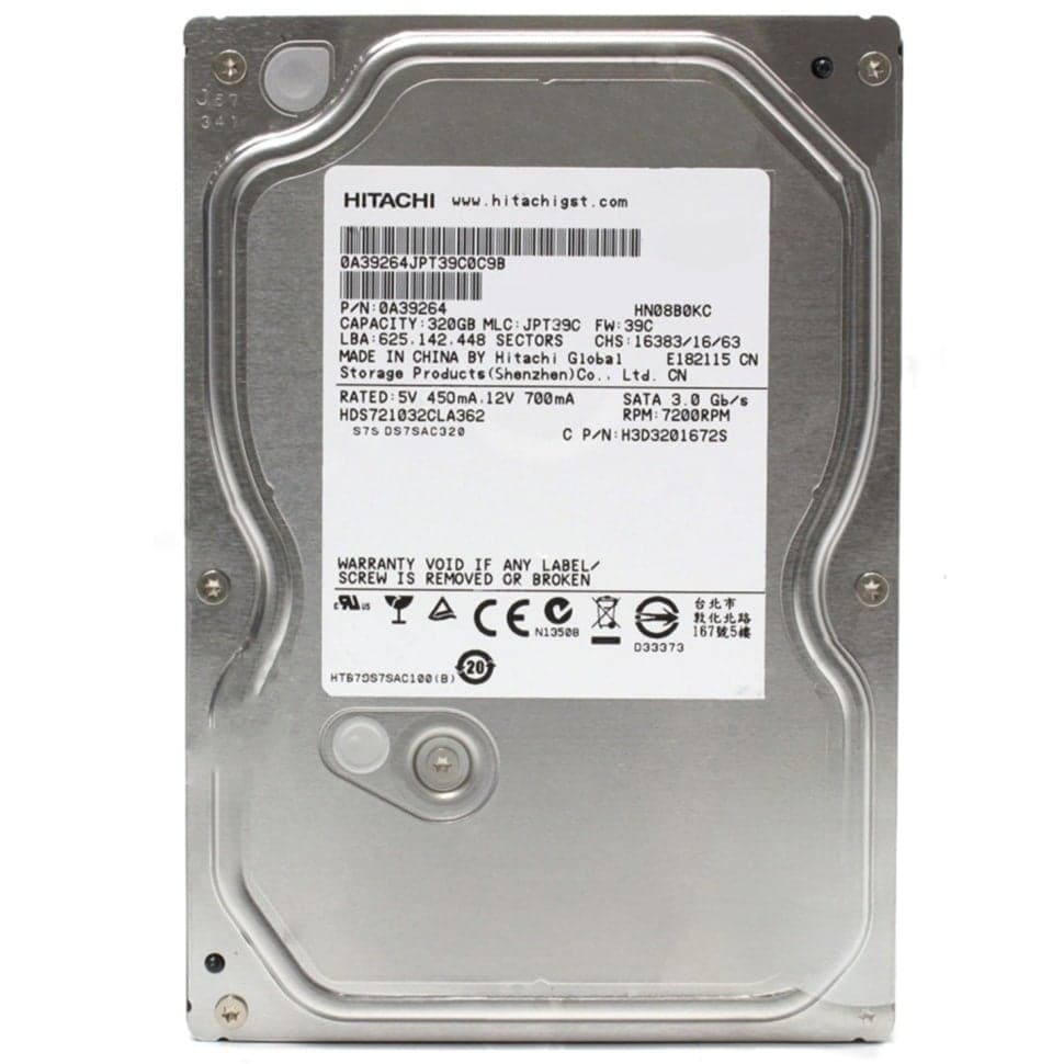 Disco Duro Interno Hitachi HDS721032CLA362 – 320 GB (Seminuevo) — imagen 1