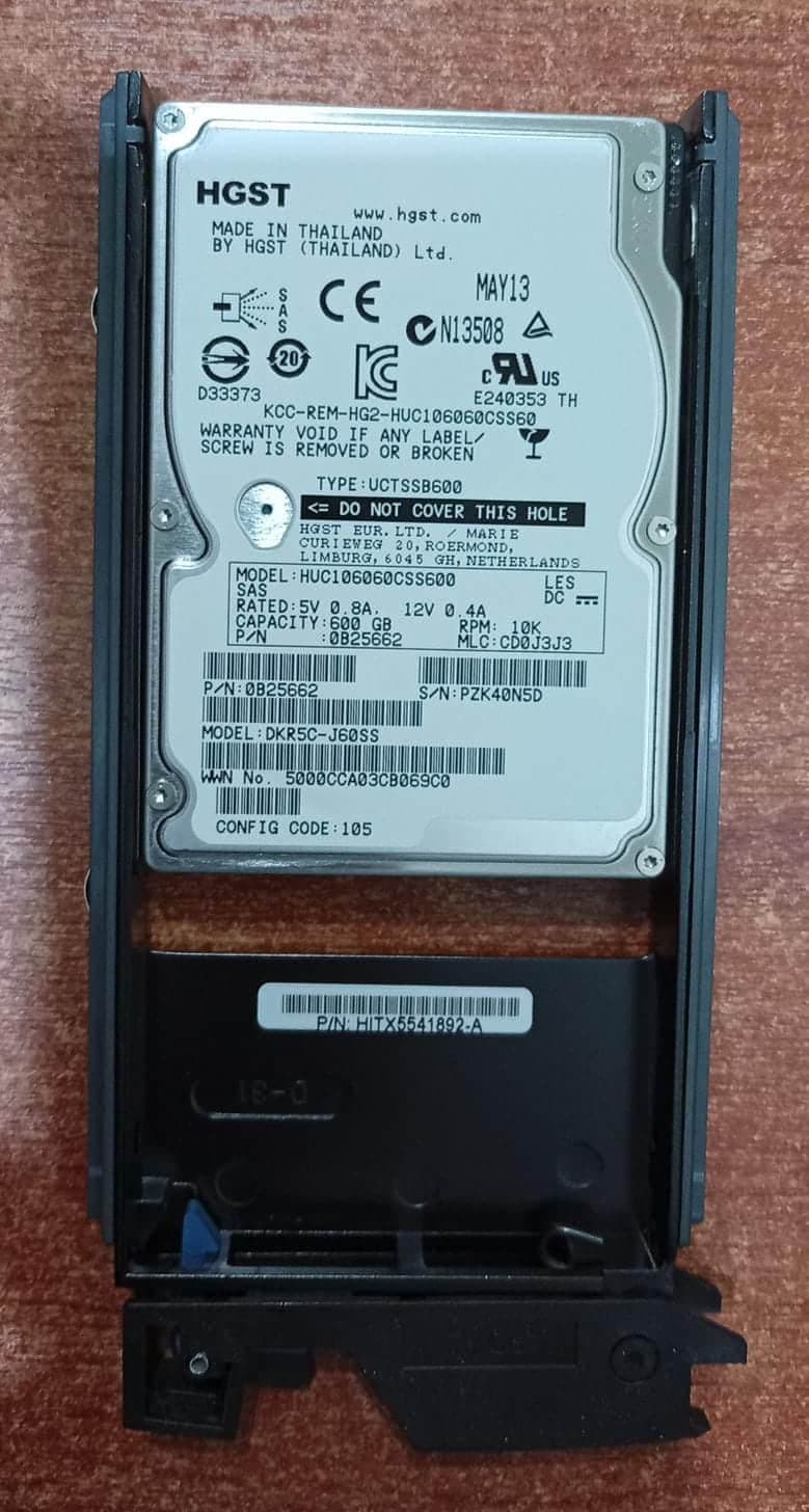 Disco Duro SAS HGST Hitachi HUC106060CSS600 600GB 10K 2.5" Servidor Nuevo — imagen 1