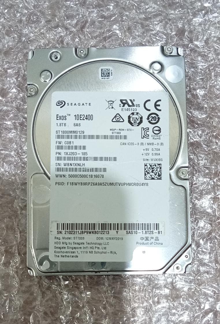DISCO DURO SEAGATE EXOS 10E2400 1.8TB SAS 12Gb/s 10K RPM SFF 2.5" ST1800MM0129 — imagen 1