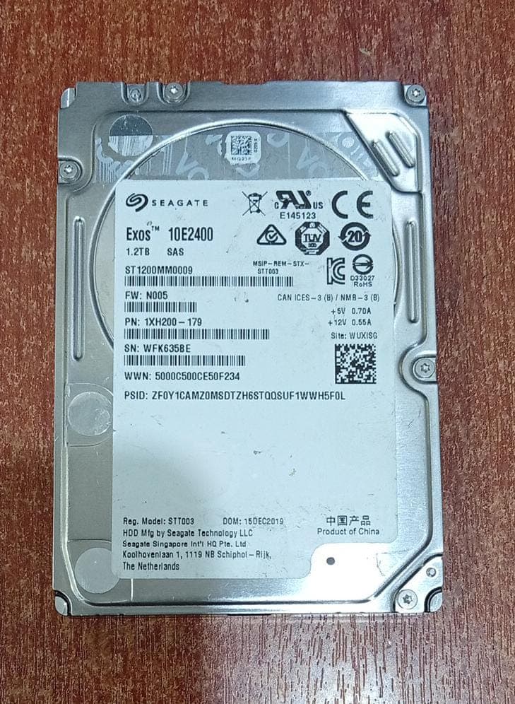 Disco Duro Seagate Exos 10E2400 ST1200MM0009 1.2 TB SAS 12 Gb/s 2.5" 10K RPM – Nuevo — imagen 1