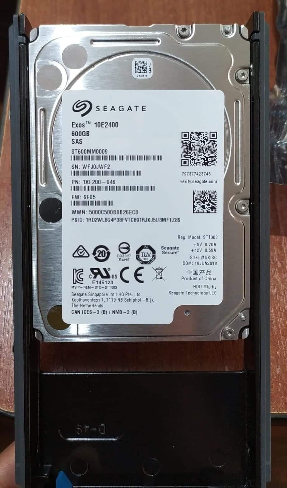 Disco Duro Seagate Exos 10E2400 ST600MM0009 600GB SAS 12Gb/s 10K RPM 2.5" — imagen 3