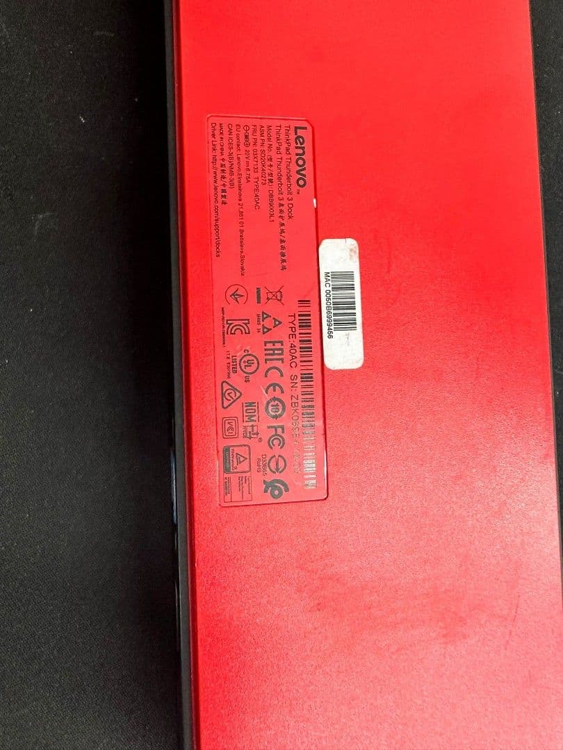 Dock Lenovo| ThinkPad Thunderbolt 3 Dock | DBB900L1 — imagen 3