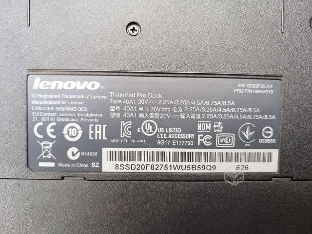 DOCKING STATION LENOVO THINKPAD PRO 40A1 — imagen 3