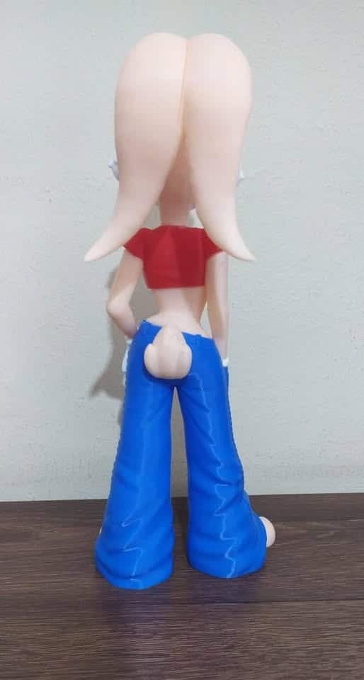 Figura de Lola Bunny Urbana Impresa 3D (altura 28cm) — imagen 3