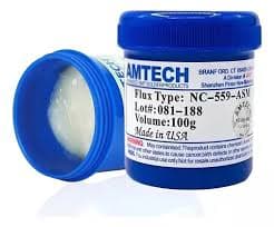 Flux Pasta Amtech | NC-559-ASM | Reballing 100g | sin plomo limpio | Soldadura de flujo — imagen 1