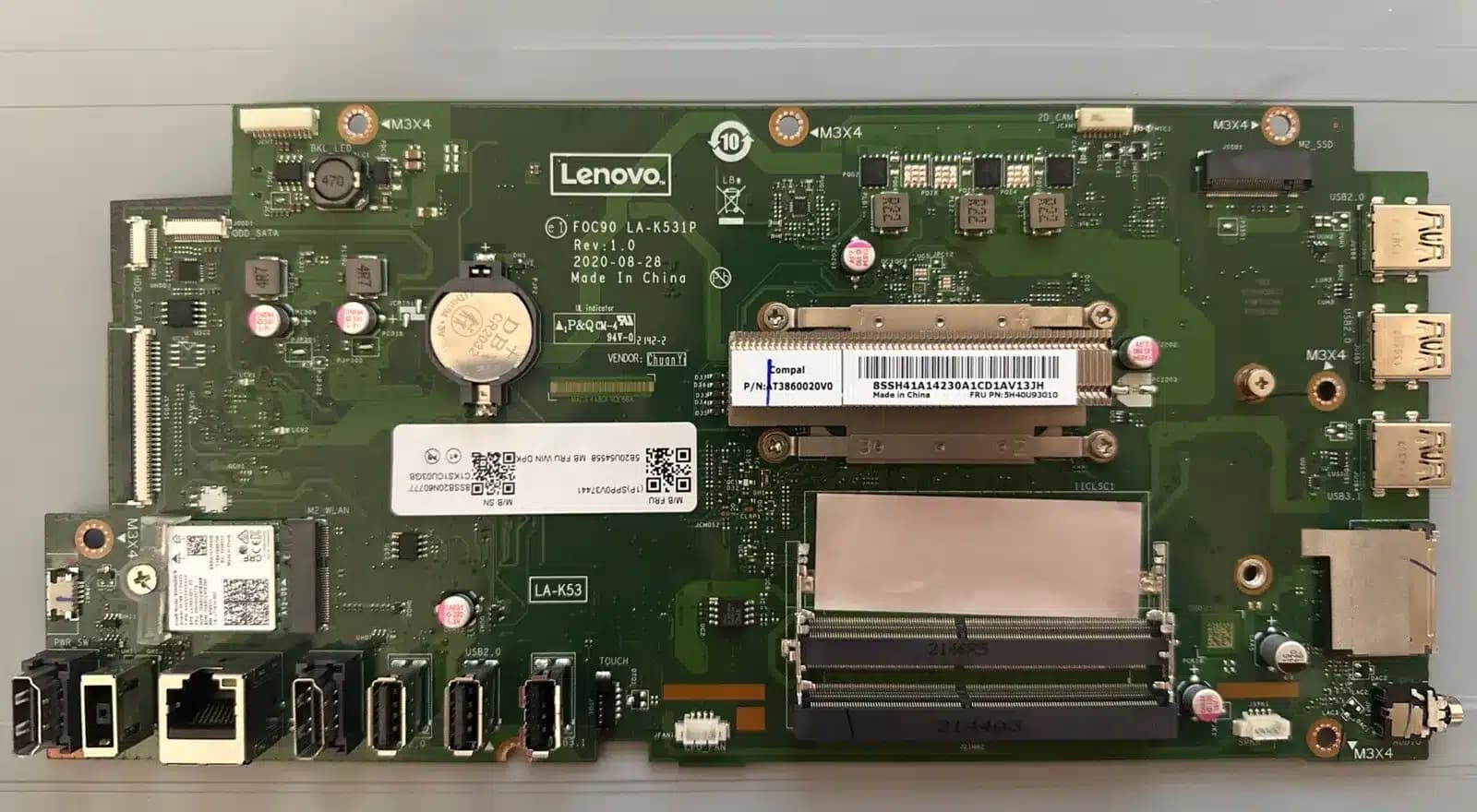 FOC60 LA-J751P | LENOVO AIO V30A | AIO V30A - 22IIL/24IIL | MORHERBOARD — imagen 1