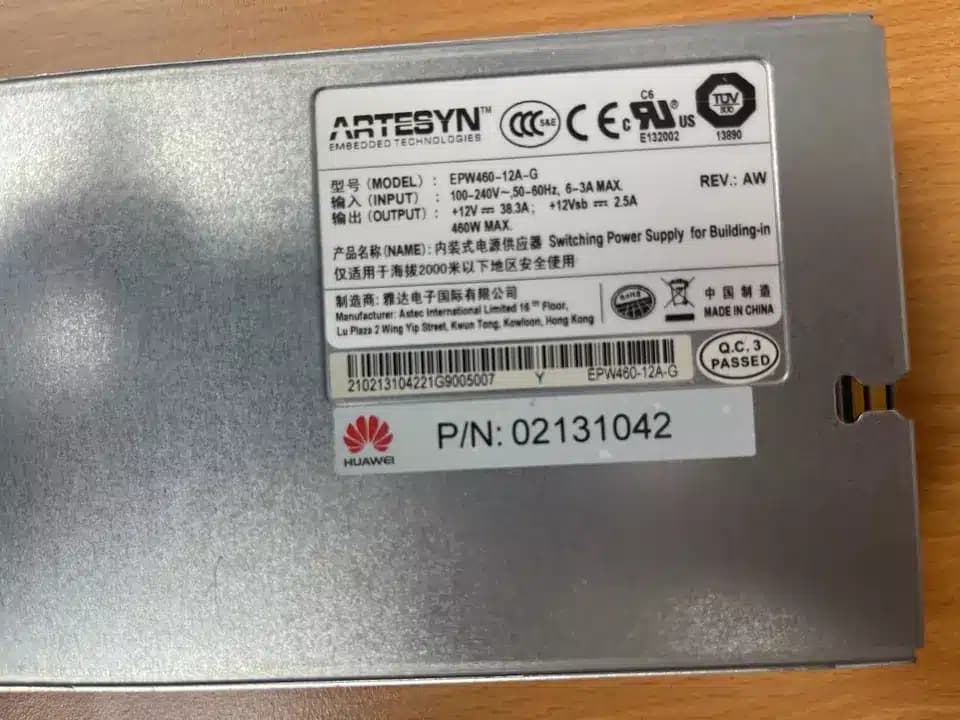 Fuente de Alimentación / Adaptador de Corriente | ARTESYN | EPW460-12A-G | 02131042 | 460W | para RH2288H V3 - RH2285H — imagen 5