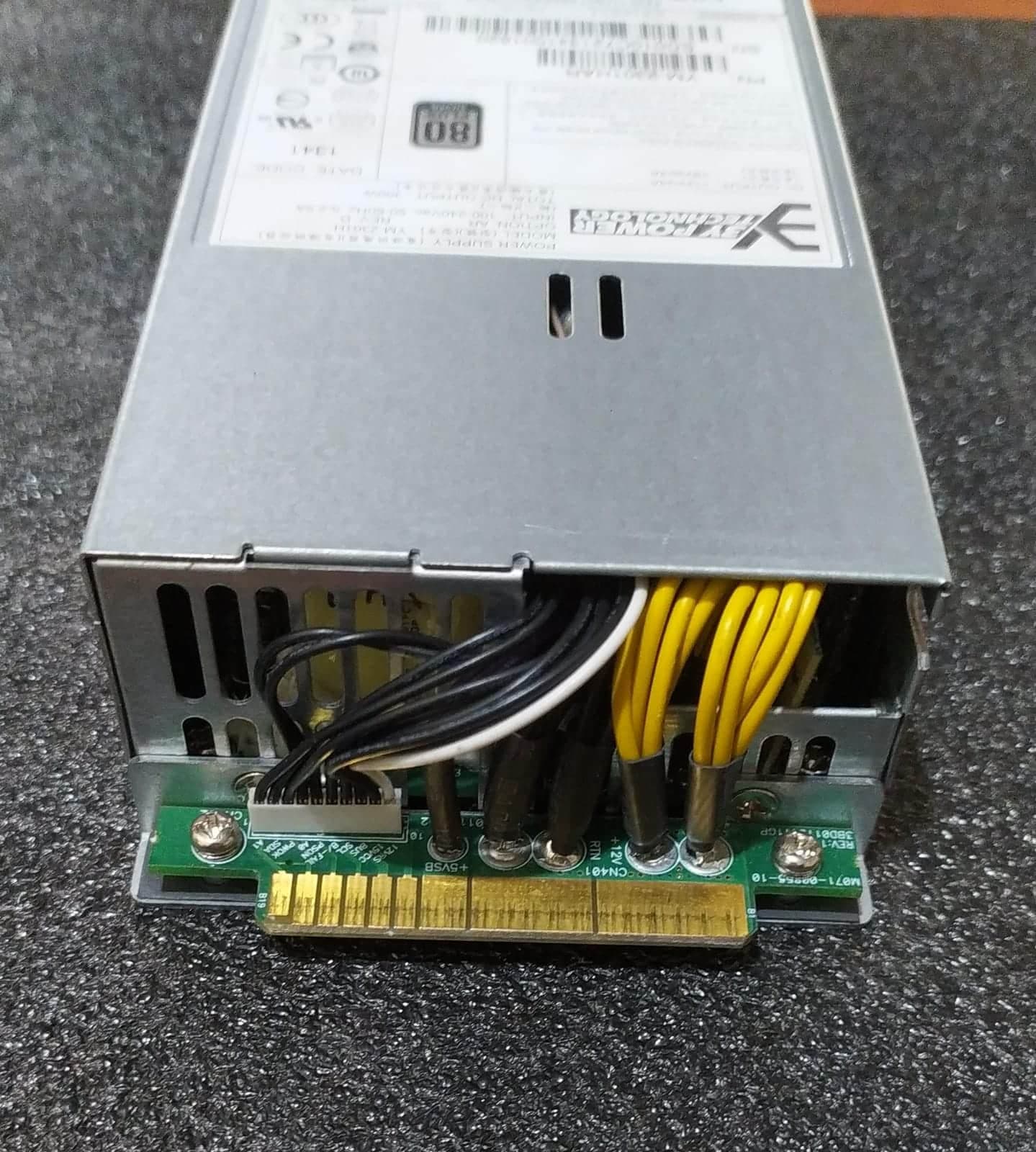 Fuente de Poder 3Y POWER YM-2301H 300W 80 PLUS SILVER para Servidores 1U RACK Compatible — imagen 3