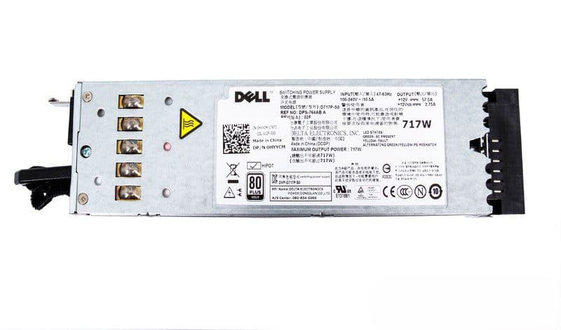 Fuente de Poder | DELL | D717P-S0 | DPS-764AB A | 0RN442 | 717W | para Servidores PowerEdge R610 y PowerVault NX3600 / NX3610 — imagen 2