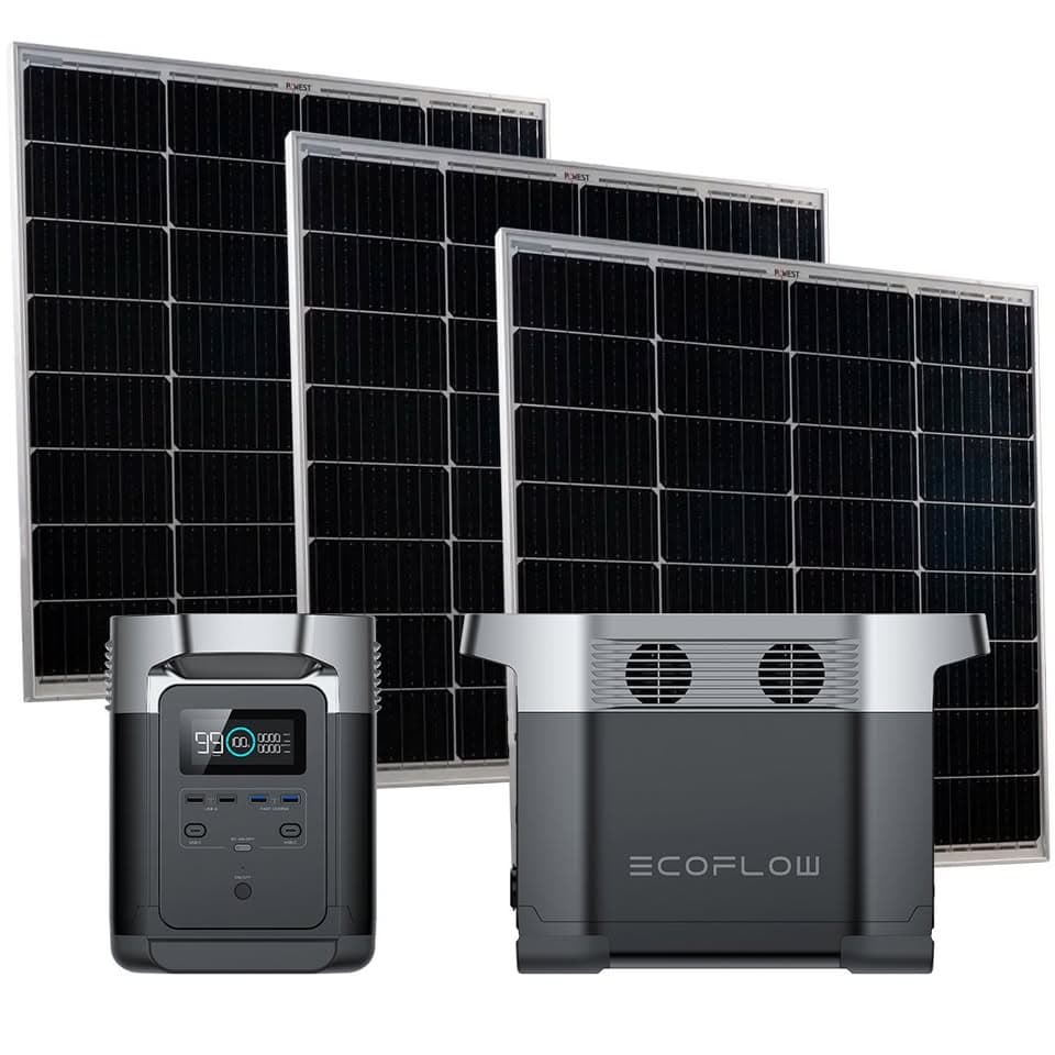 Generador Portátil EcoFlow EF DELTA 1300 + 3 paneles SOLARES | SISTEMA INDEPENDIENTE — imagen 1
