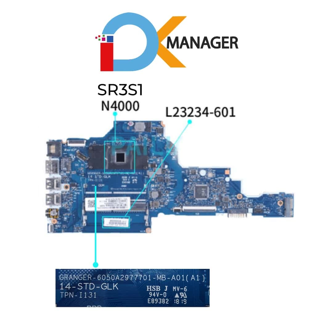 GRANGER-6050A2977701-MB-A01 (A1) | HP 14-ck1000 | N4000 | MORHERBOARD — imagen 1