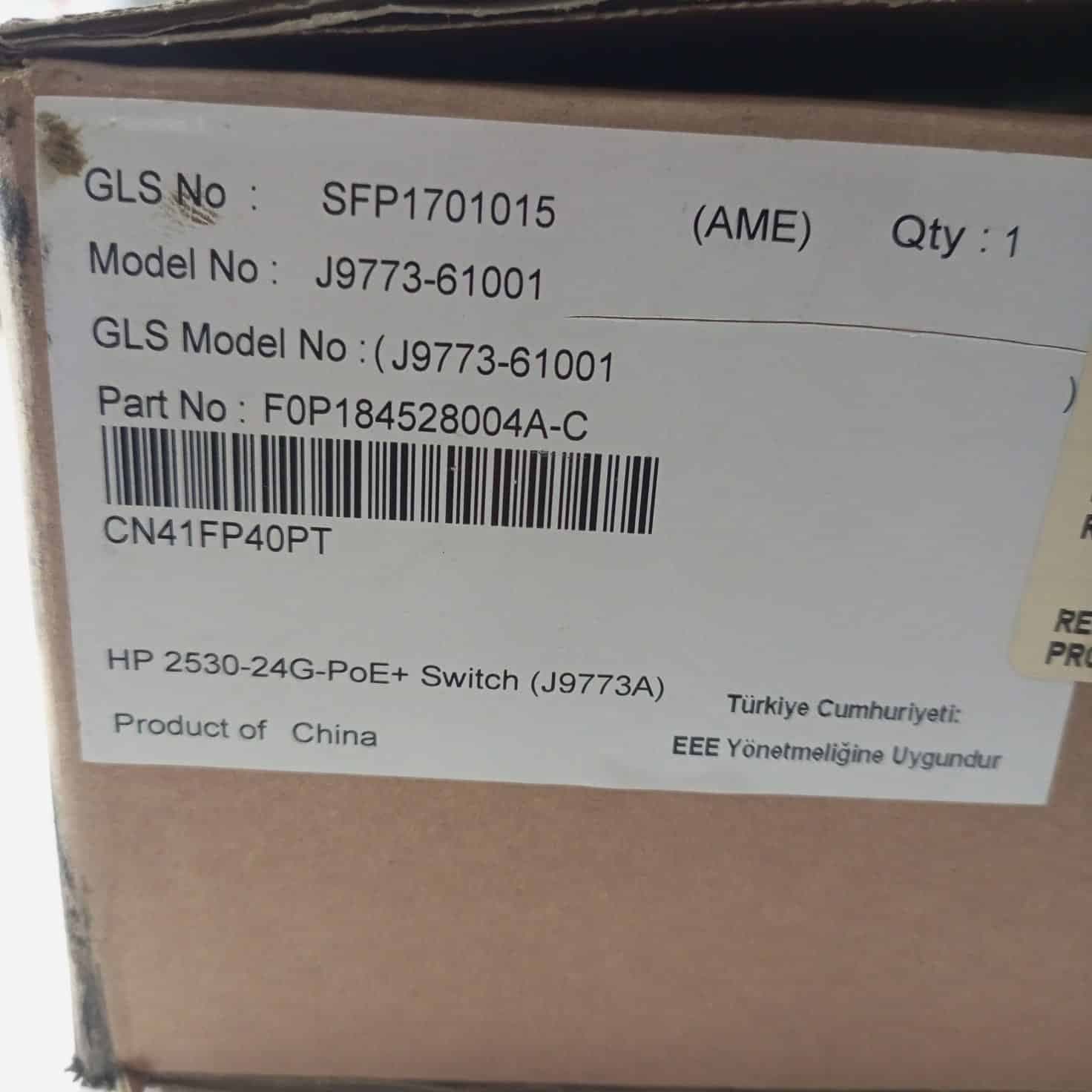 HP 2530-24G Switch (J9773A) | 24 Puertos Gigabit + 4 SFP | Gestionado L2 — imagen 4
