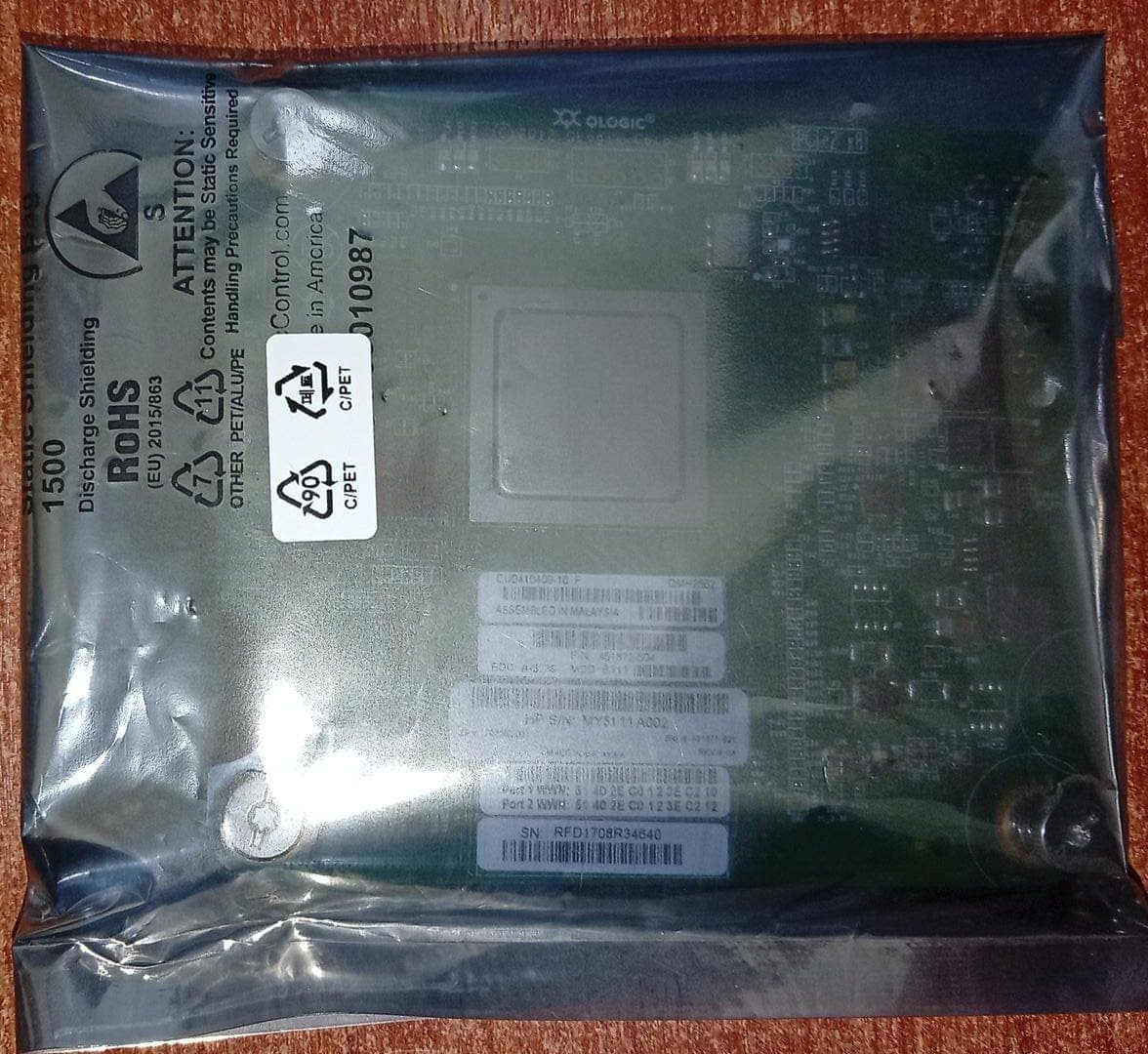 HP QLogic QMH2562 8Gb Fibre Channel Mezzanine Card | P/N 451872-504 PCIe para ProLiant BladeSystem — imagen 2