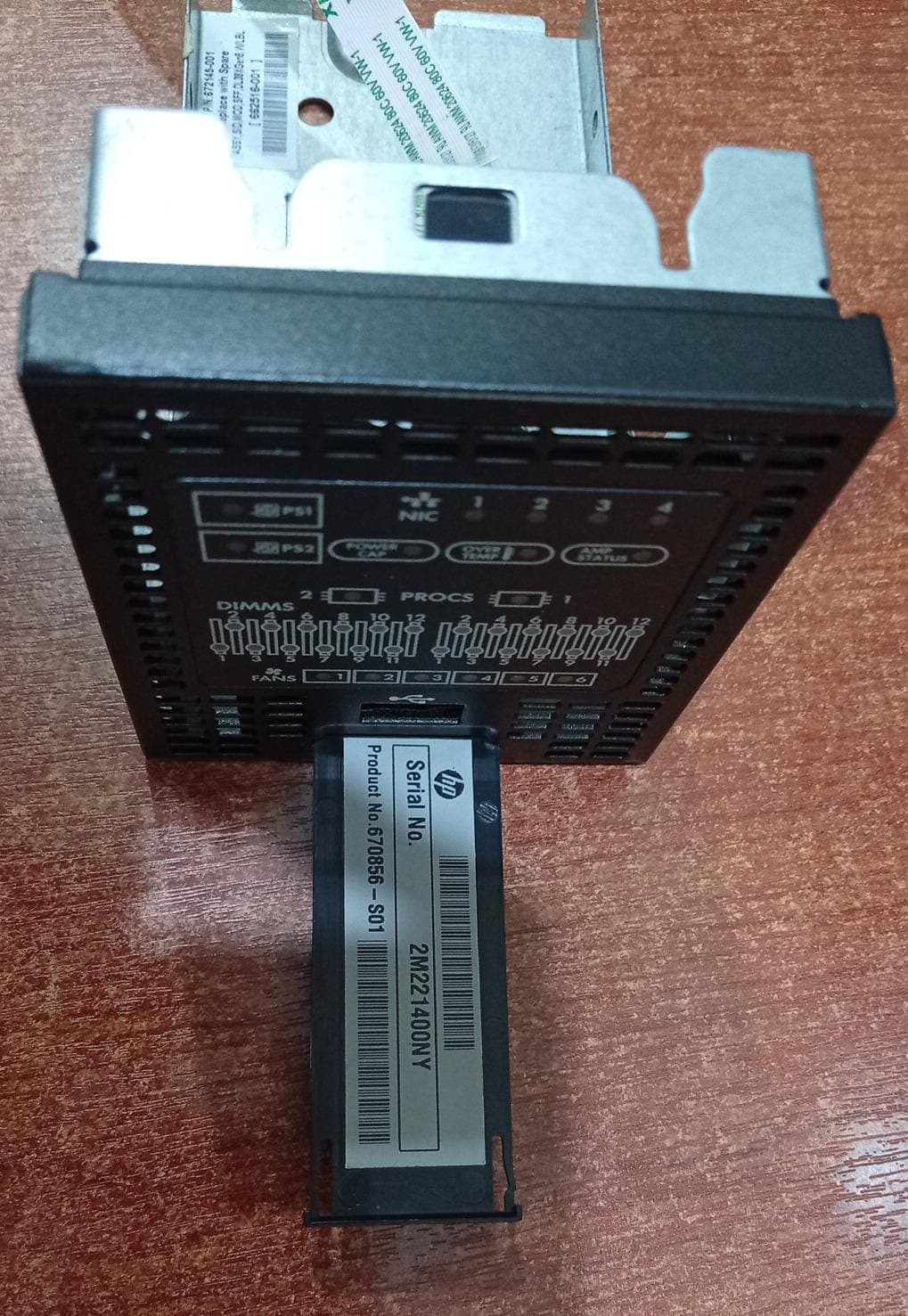 HPE 672145‑001 – Backplane / Bahía de discos 8 SFF para servidor (ProLiant DL380/385 G8) — imagen 2