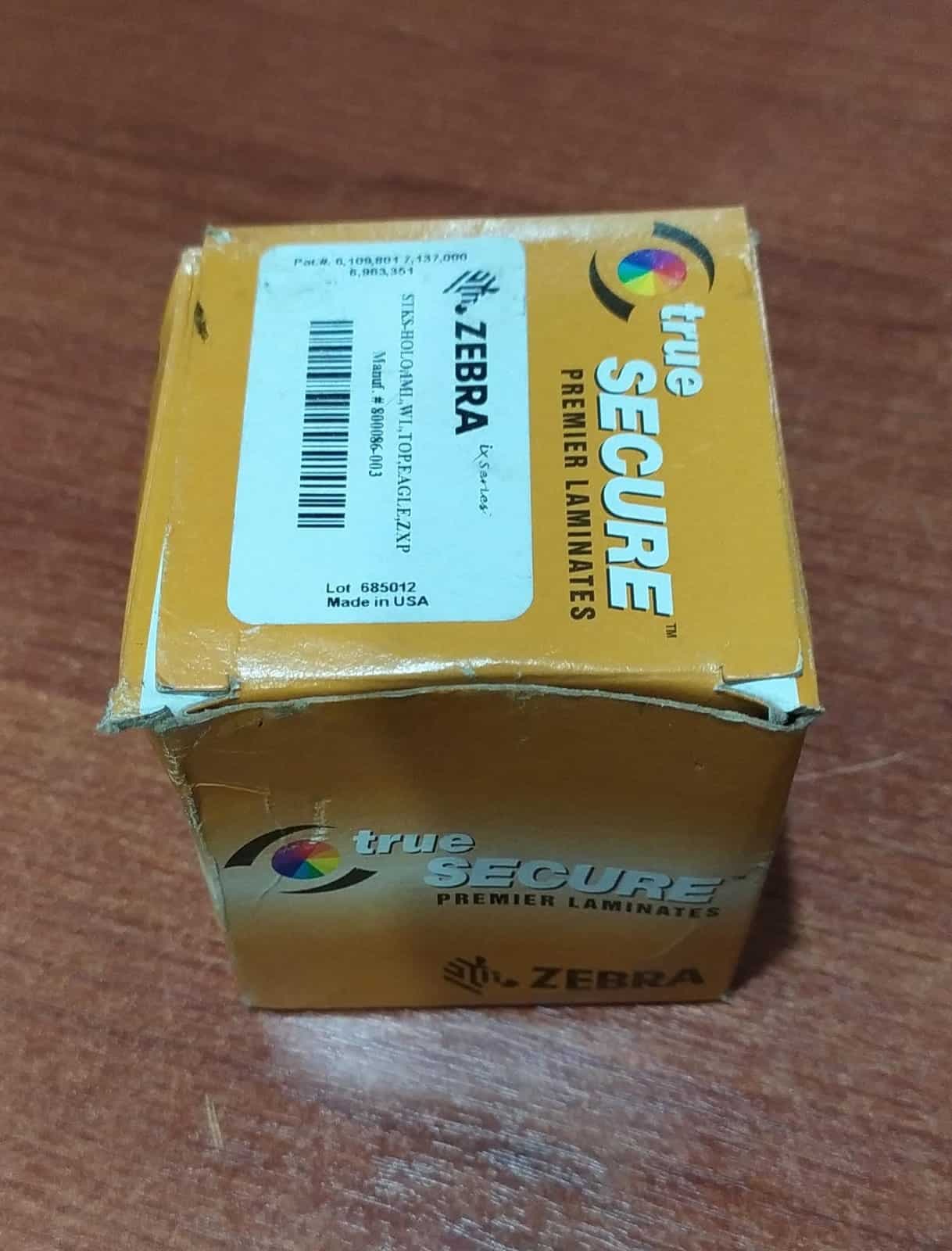 Lámina Zebra True Secure 1 mil Holográfica “Eagle” para ZXP Series 7 (Top – 750 impresiones) — imagen 5