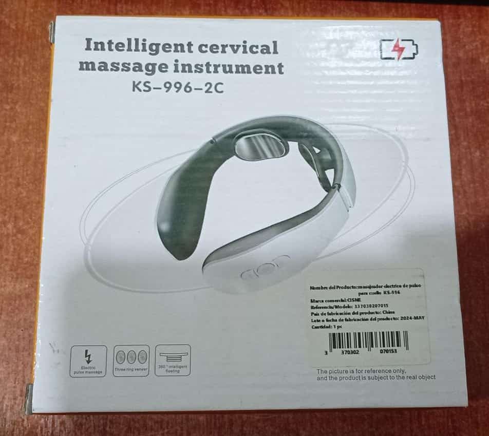 4 Masajeadores Cervical Inteligente CISNE KS-996-2C EMS Terapia de Cuello Inalámbrico — imagen 2
