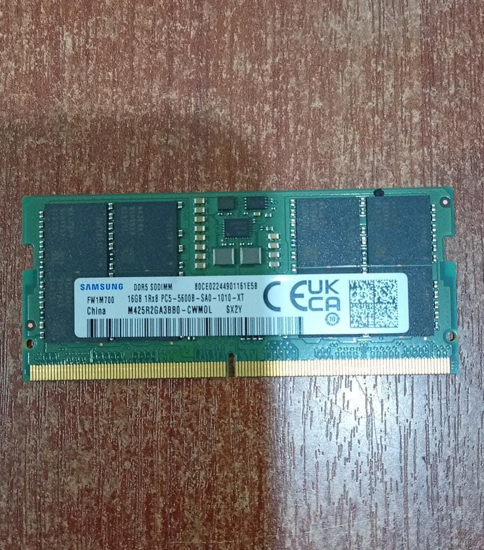 Memoria RAM DDR5 16GB 5600 MT/s SODIMM PC5‑5600B — Compatible con Laptops DDR5 (Intel/AMD) — imagen 2