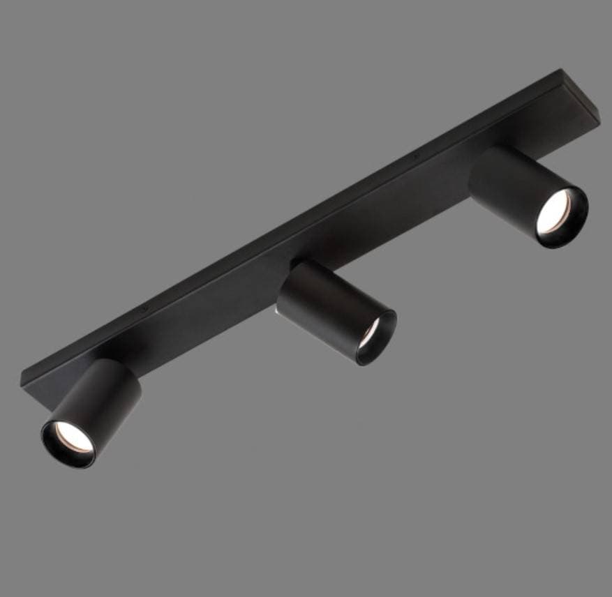 MINI LÁMPARA DE RIEL 3 FOCOS LED SPOT 3000K-SEMINUEVA — imagen 1