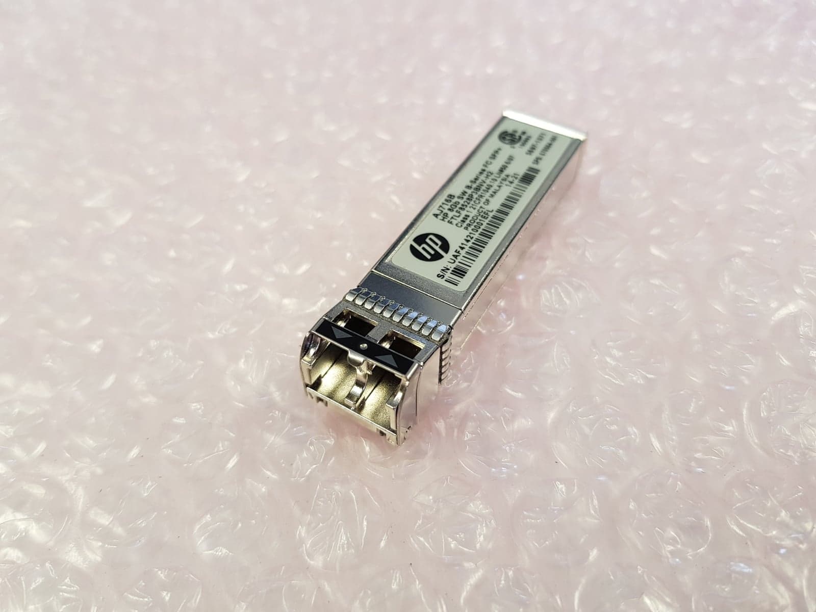 Módulo SFP+ HP AJ716B 8G SW B‑Series FC — 670504‑001 — Seminuevo — imagen 1