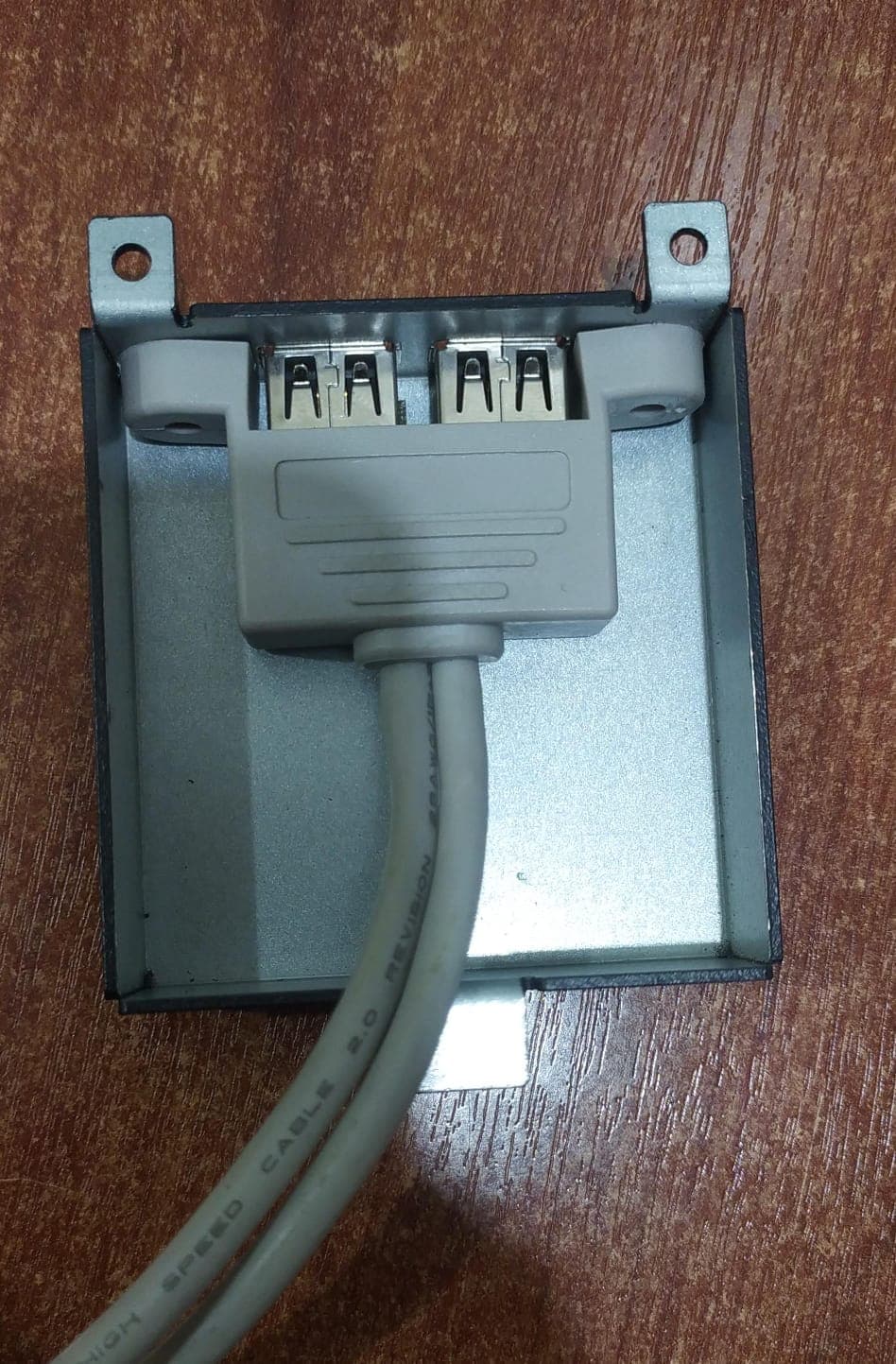 Módulo USB 2.0 Doble – Panel Frontal de Gabinete – Cable Conector Interno 9 Pines — imagen 4